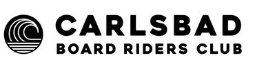 Logo for Carlsbad Board Riders Club featuring a stylized wave.
