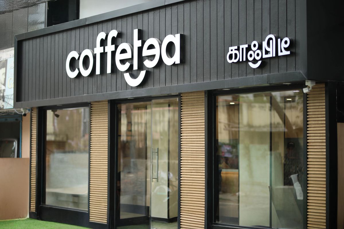 CoffeTea café storefront in Chennai