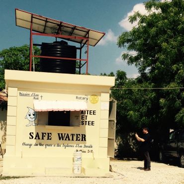Water station for safe drinking water.
