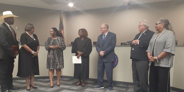 2024 Swearing in Ceremony of First Elected Board of Directors. (Missing Director Kyle Scott)