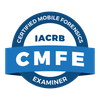 IACRB Certified Mobile Forensics Examiner badge.