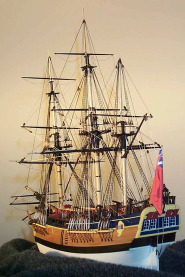 HMB Endeavour in the History Channel museum