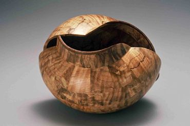 Segmented wood sculptural