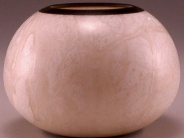 Alabaster turned bowl