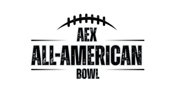 AEX All-American Bowl logo with a football icon.