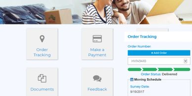 Customer portal to track shipment