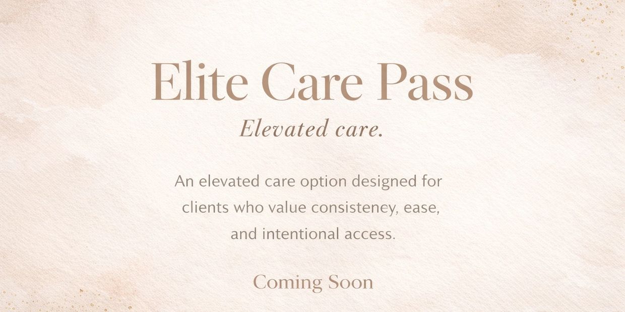 The Elite Care Pass is a monthly beauty care program launching soon at Letrice Skin Beauty in Dunell