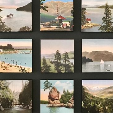 Vintage images artist quality giclee wall art westcoast Vancouver Stanley Park wall art decor 