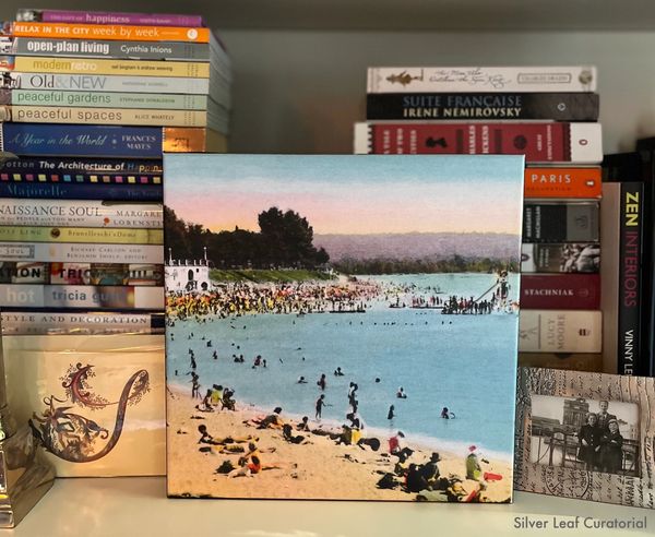 English Bay beach Vancouver Vintage images Silver Leaf Curatorial Gallery Wall Artwork design decor