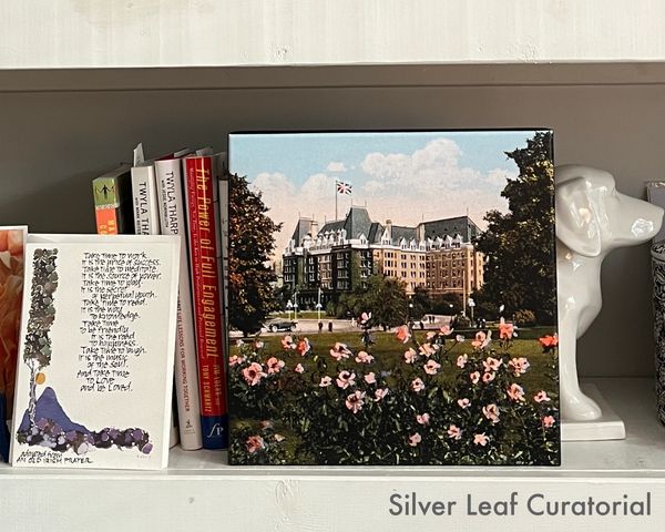 Empress Hotel Vintage Victoria Canadian Pacific Railway Galley Wall Decor Design Canadian made