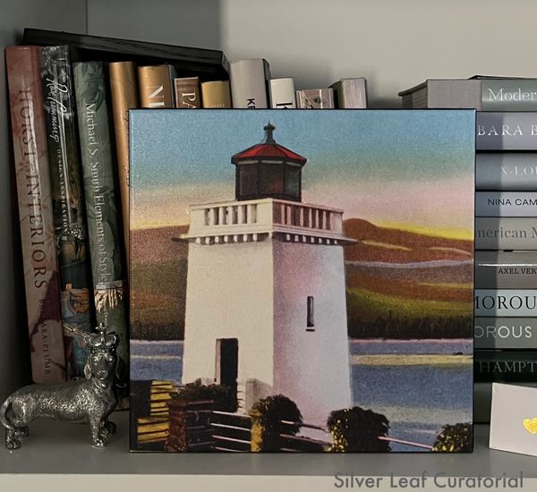 Art Silver Leaf Curatorial Gallery Wall Brockton Point Lighthouse Stanley park 