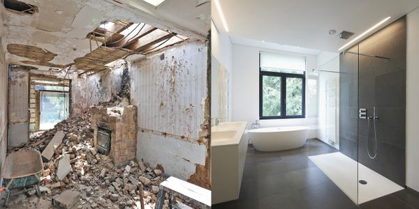 before and after full master bathroom remodeling services