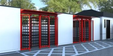 Turnstiles by Parking Facilities