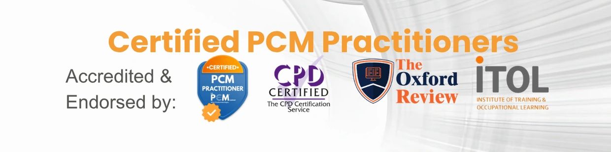 Certified PCM Practitioners accredited by CPD, Oxford Review, and ITOL.