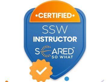 The SCARED SO WHAT Certified Instructor Program.  Accredited by ITOL, CPD and endorsed by Oxford
