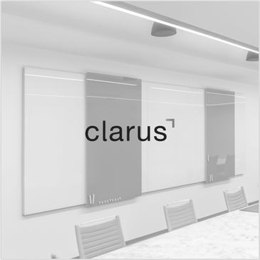 Modern office whiteboards in a conference room.