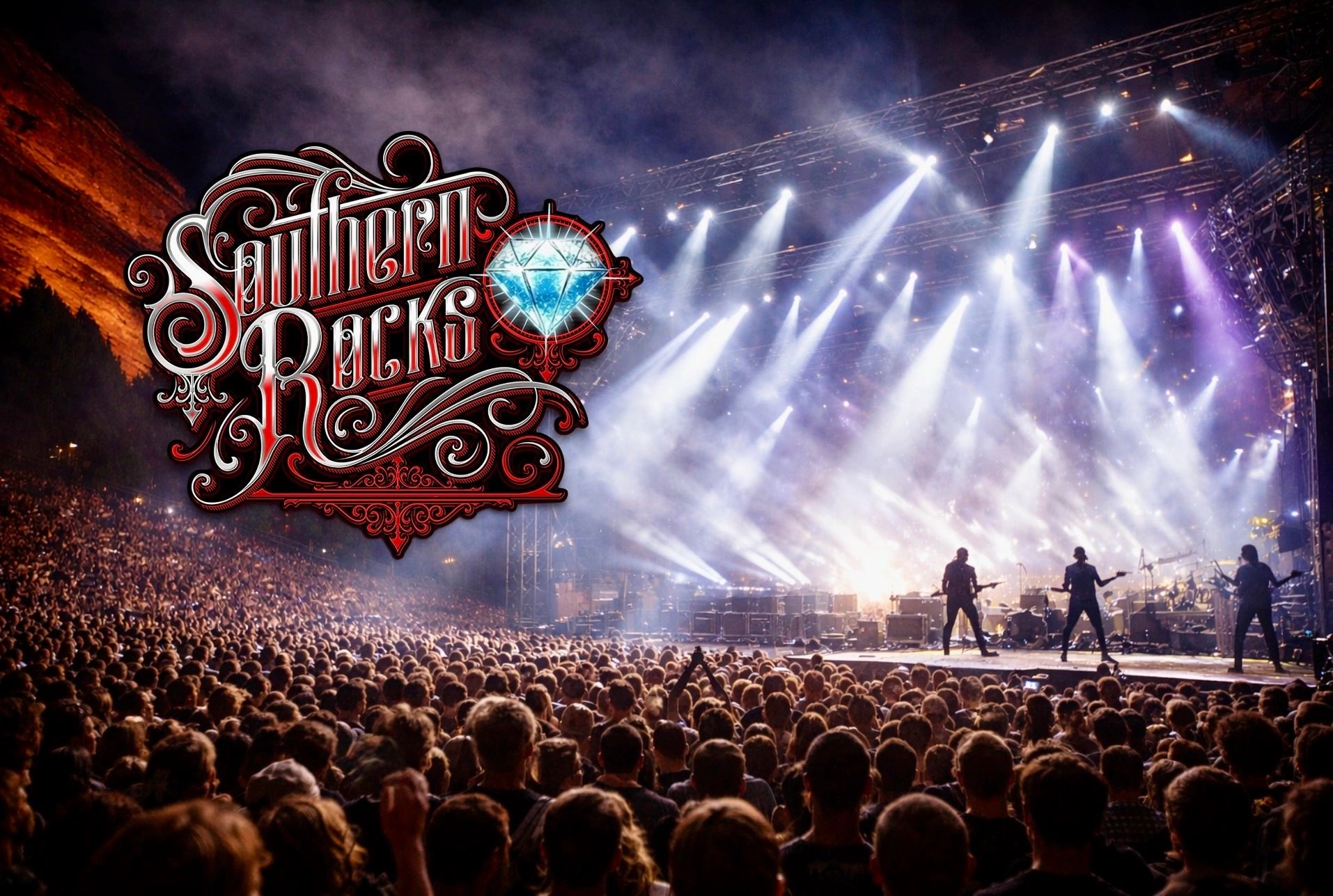 promotional graphic featuring the Southern Rocks logo