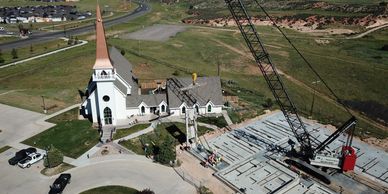 Laramie Valley Chapel tilt-up concrete photos 