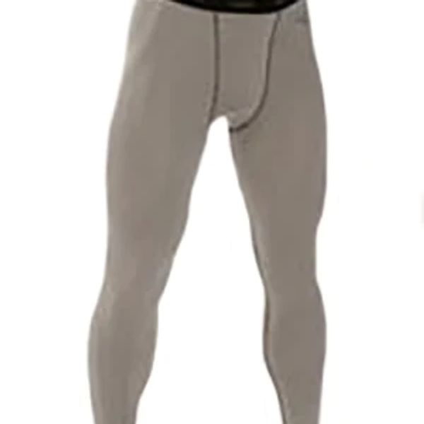 Pair of beige leggings with visible stitching.