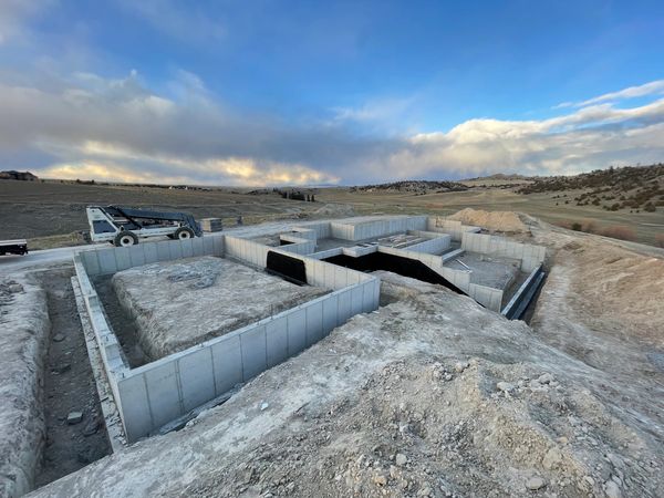 Hardaway construction formed and poured the foundation for this beautiful home. Stay tuned, framing 