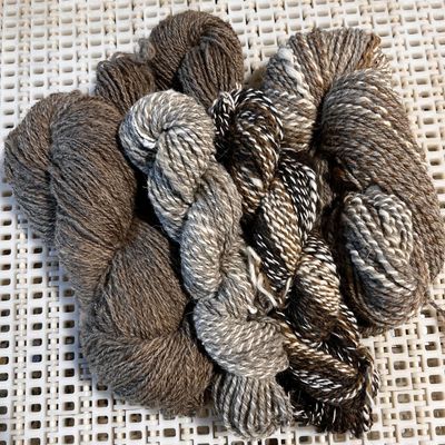 Mill ends from spun wools