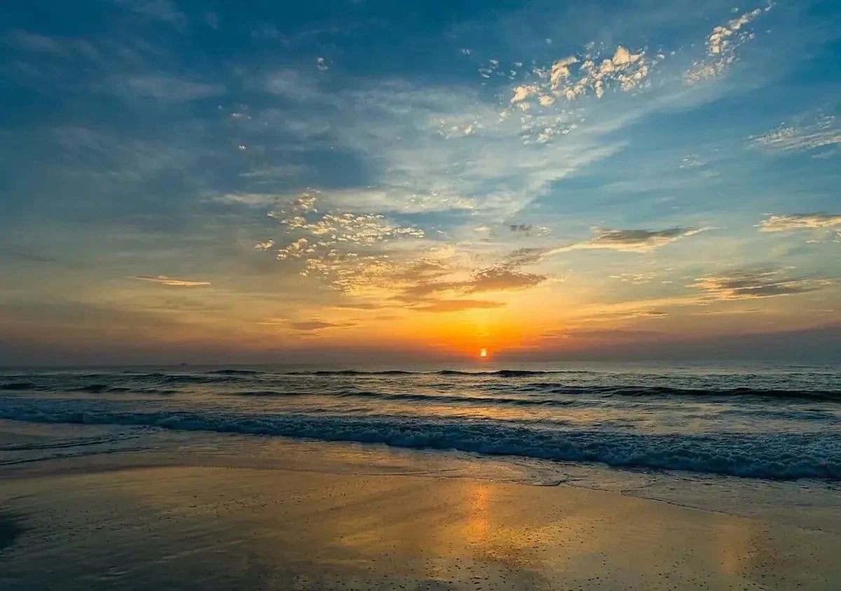 Beach Sunrise over the Atlantic Ocean