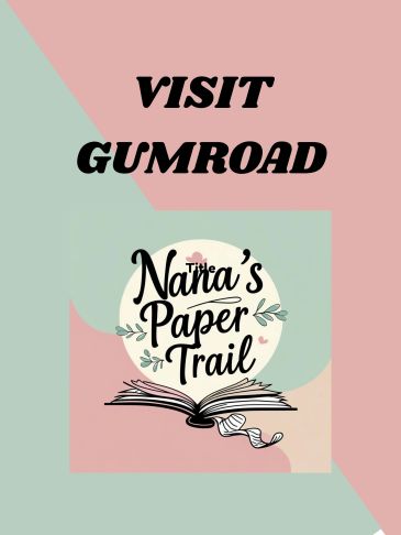 Promotional poster for Nana's Paper Trail on Gumroad.