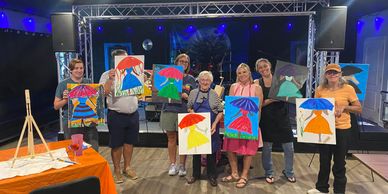Paint Parties/ Classes- starting at $35 PP. Pricing varies based on canvas size and class location. 