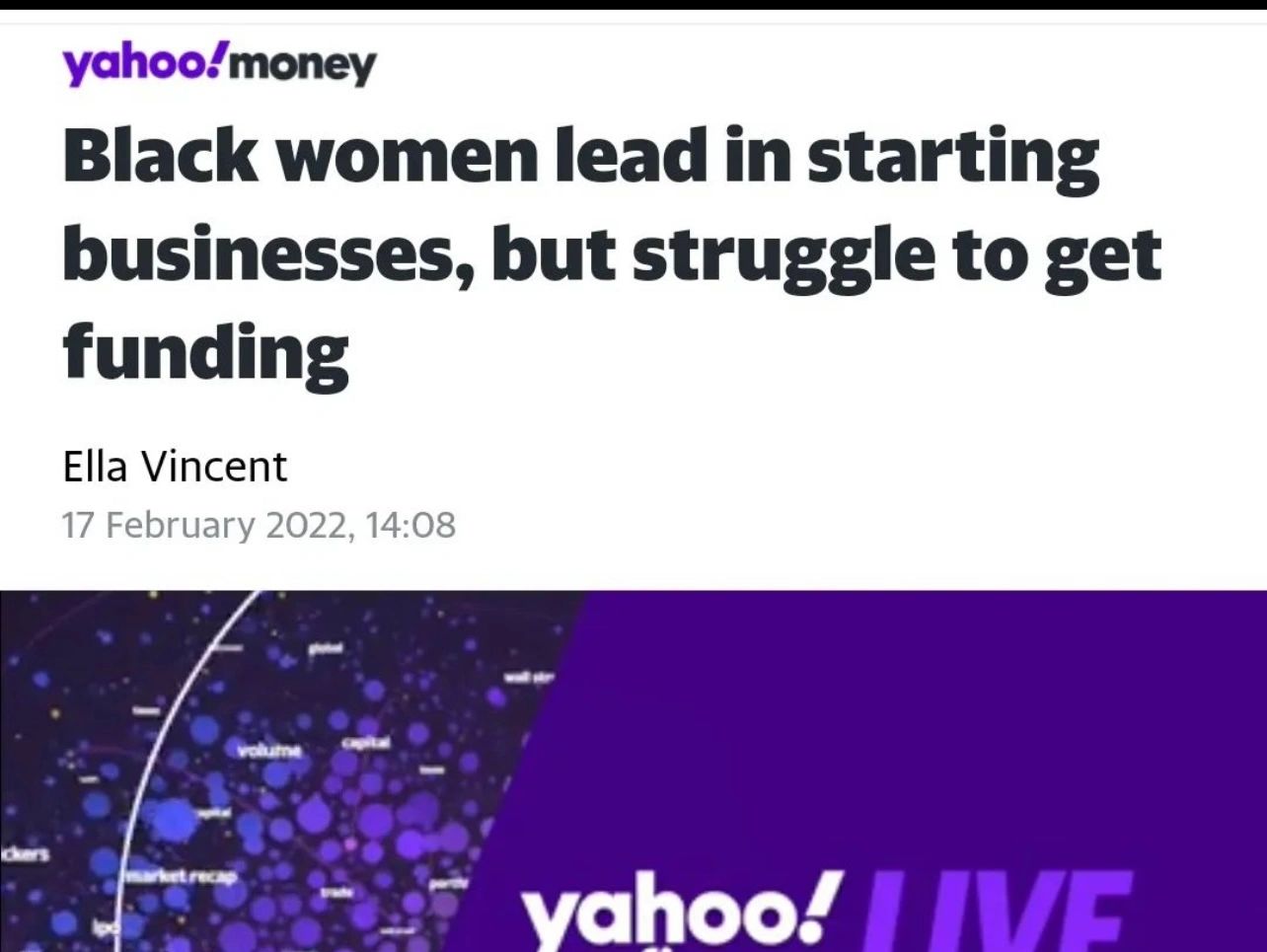 We’re so excited for our latest feature in @YahooFinance in hopes to raise more awareness about the 