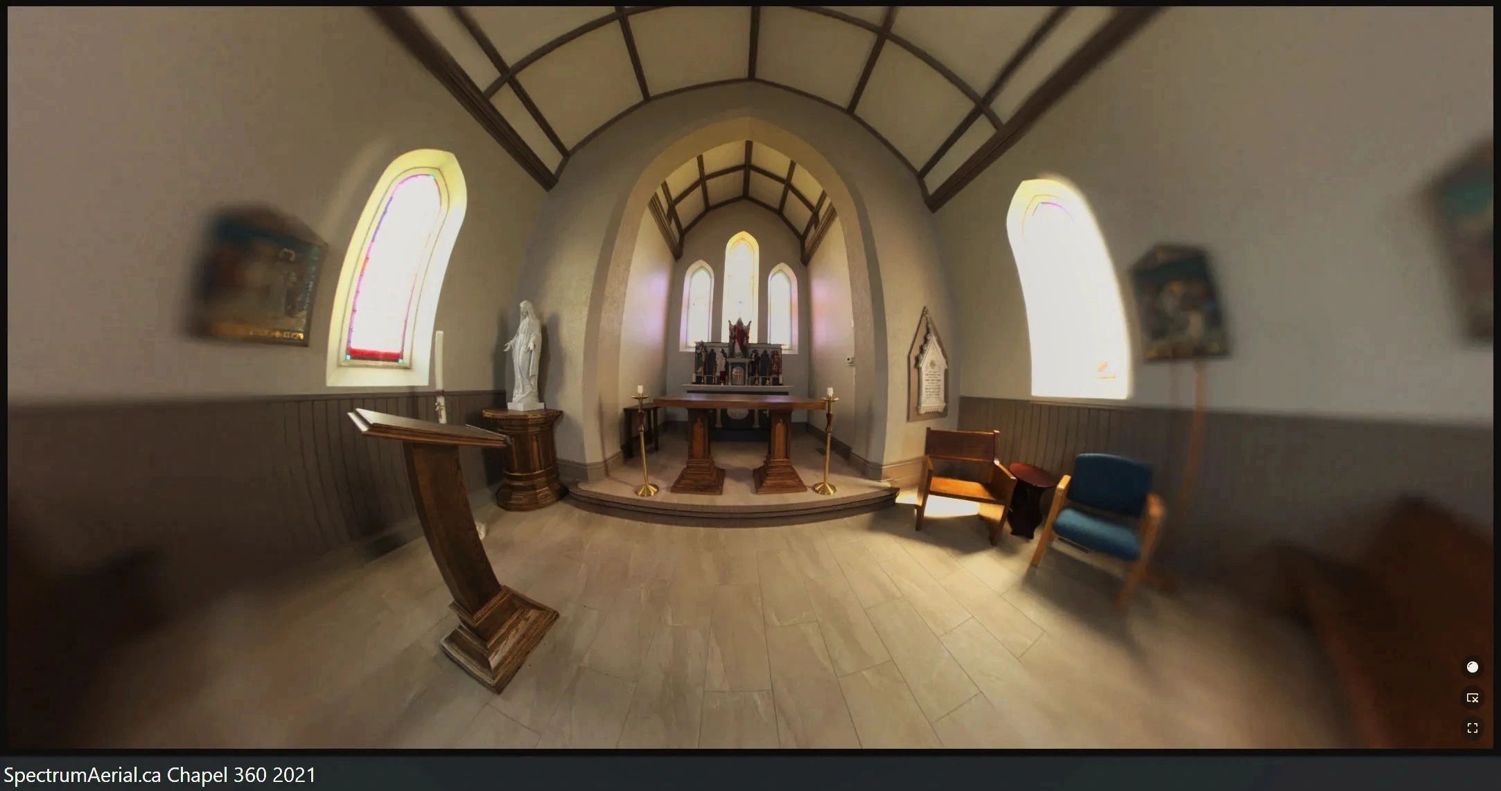 Chapel interior 360 project