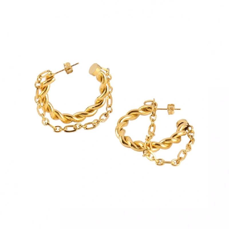 Izzy Mini Hoop Earrings – 24th & Gold