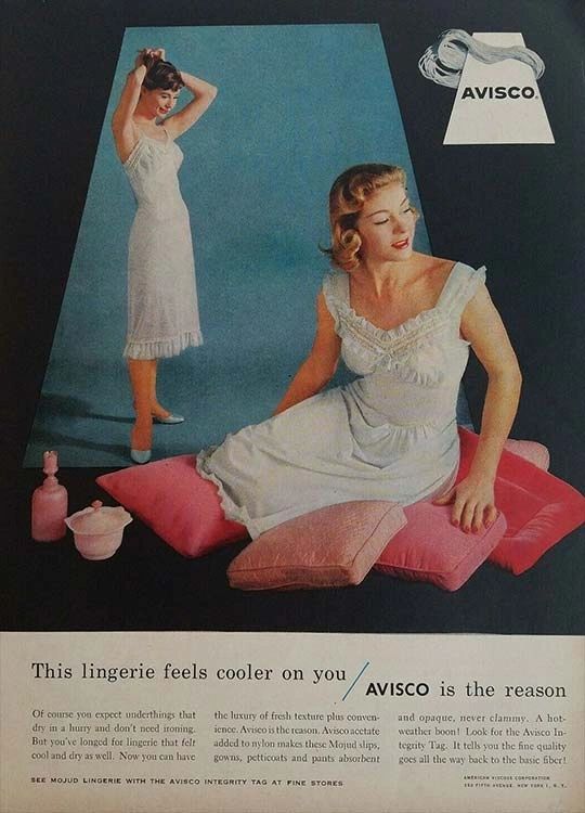 1961 women's Kayser brown slip girdle bra vintage original fashion ad