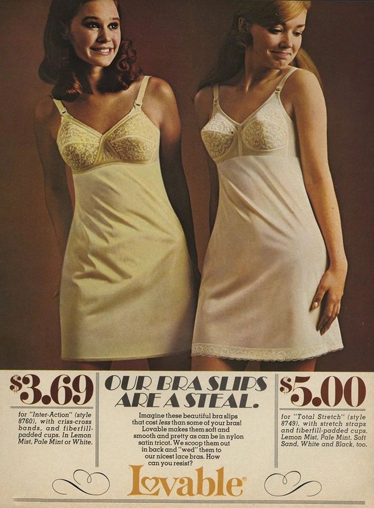 Nylon 1960s Vintage White Bras for Women