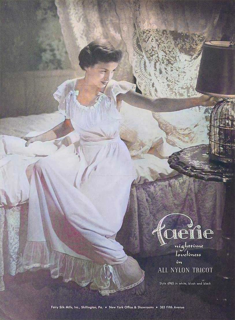 1948 women's Fairy Silk Mills Faerie underwear bra vintage fashion ad 