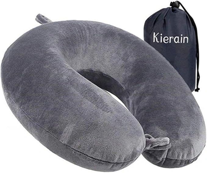 Travel Pillow, Memory Foam Neck Pillow Support Pillow, Luxury Compact & Lightweight Quick Pack for t