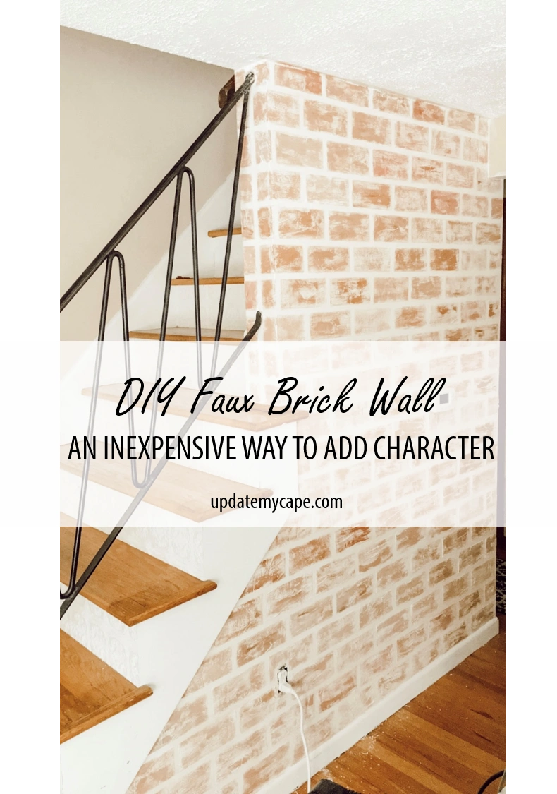 faux brick wall tutorial by my french twist easy to follow