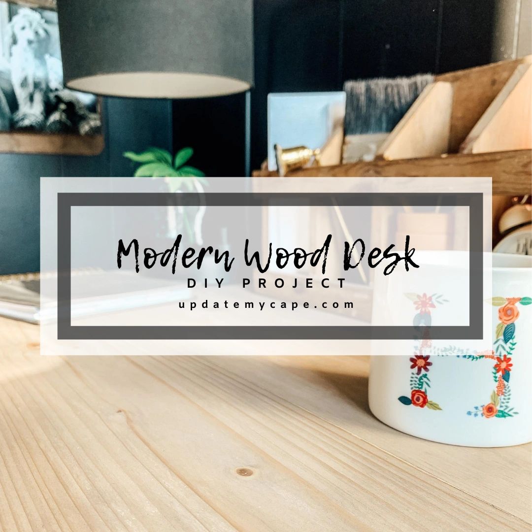 How to Make an Affordable and Stylish DIY Wood Desk - Angela Rose Home