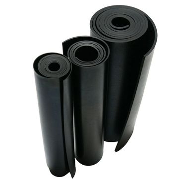 Neoprene rubber sheet rolls of 6mm, 3mm and 2mm thickness in black color