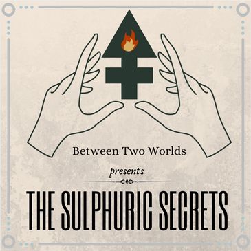 The Sulphuric Secrets logo - sulphur's alchemical symbol with a heart of fire.