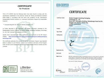 Zero Plastics Certificate