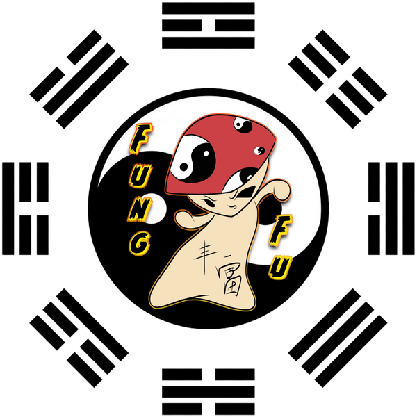 Fung Fu Logo Strongest Mushroom Supplements, Chaga, Red Reishi, Lion's Mane, Cordyceps, Shiitake, 