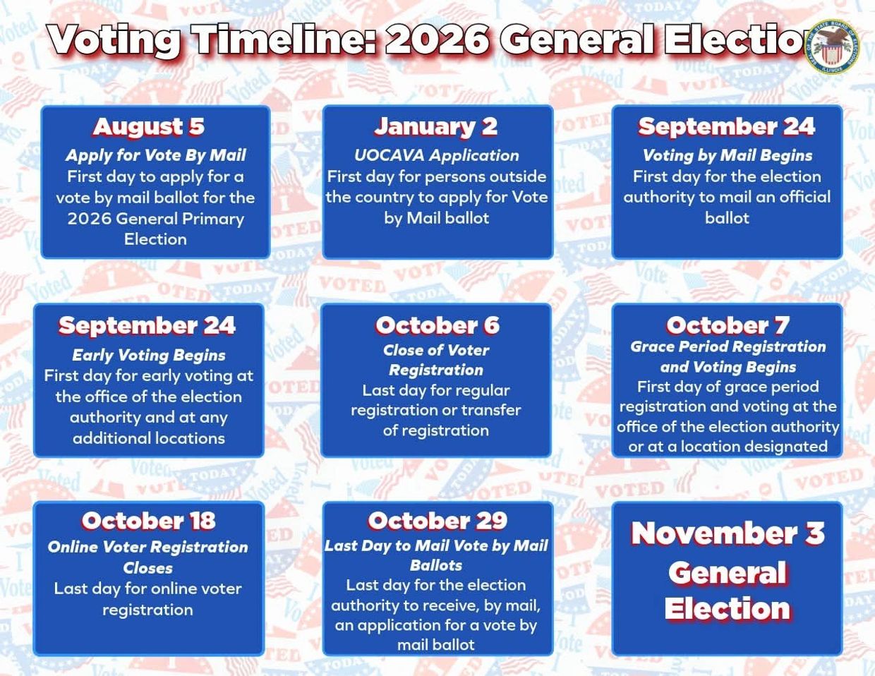 Check back later for a sample ballot.