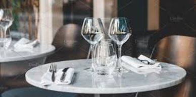 Table setting for two.