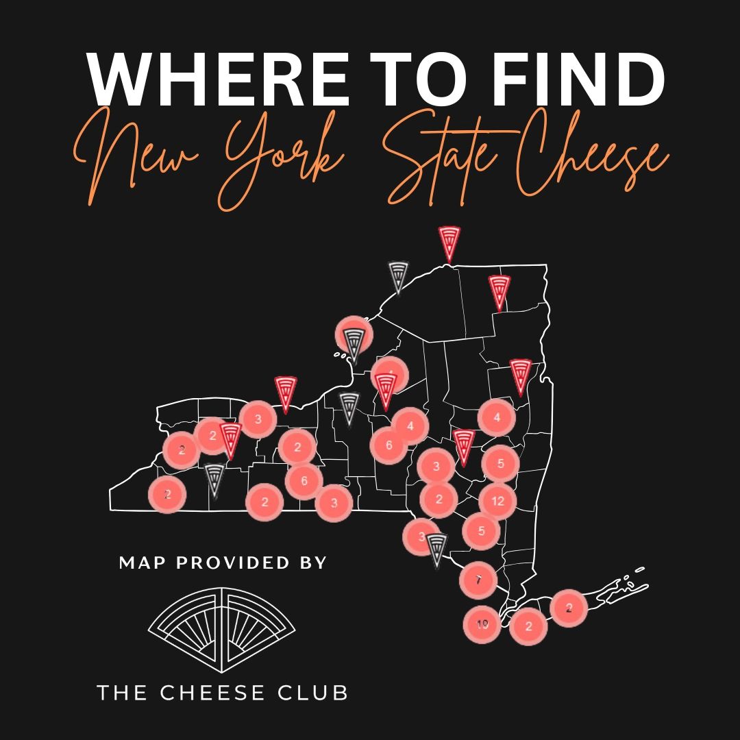 Are you traveling through the Empire State?  Click the link below to find New York State cheese alon