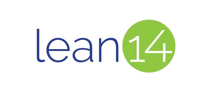 Lean 14 logo with green circle around number 14.