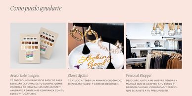 Asesoría de Imagen 
Organización de Armario
Personal Shopper 