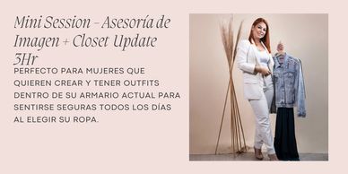 Asesoría de imagen
Organización de Closet