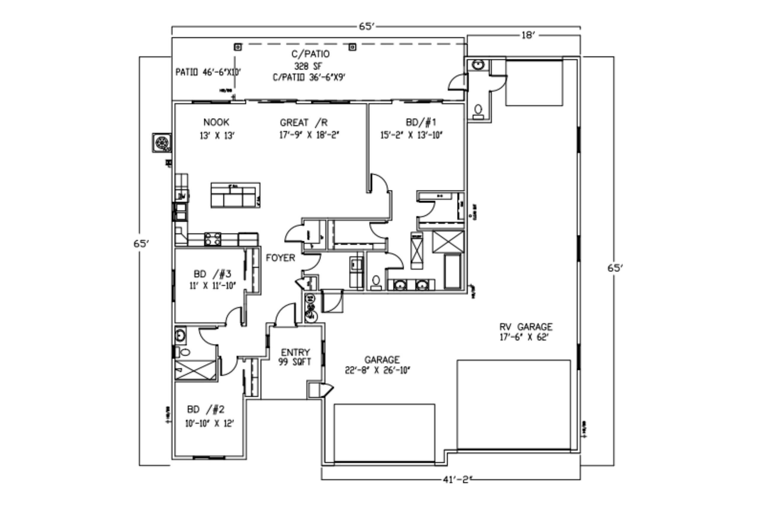 The Jewel 1824 On-Your-Lot Plan by Merrill Home Builders