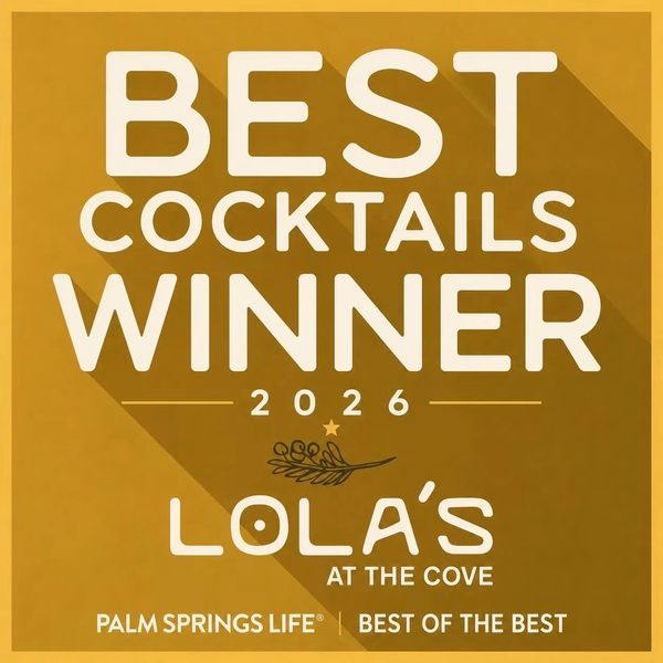 Award for best cocktails in 2026 to Lola's at The Cove.