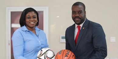 GLLA donates sporting equipment to Grenada